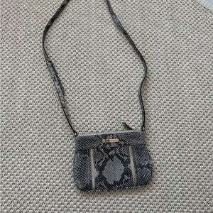 Michael Kors Black Snake Print Crossbody Bag